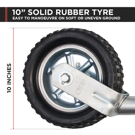 Alko 10-inch 623660XP3 Heavy-Duty Solid Tyre Jockey Wheel 4