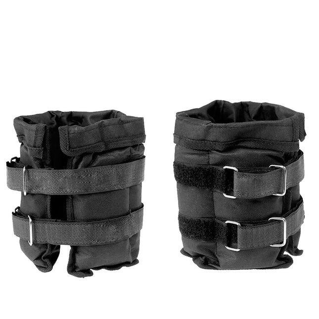 Powertrain Sports Pair 1kg Adjustable Ankle Weights Gym Equipment Wrist Fitness Yoga 2
