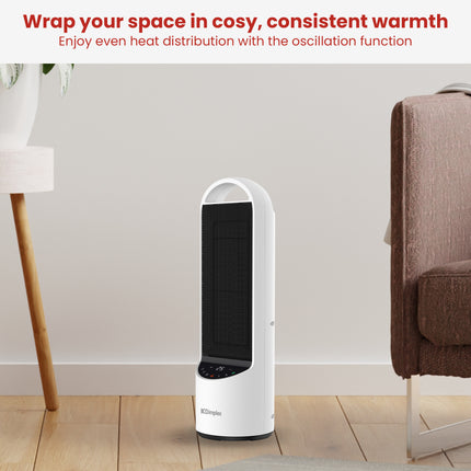 Dimplex 2kW Personal DC Digital Ceramic Heater in Black and White 5