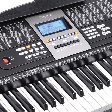 Karrera 61 Keys Electronic LED Keyboard Piano with Stand - Black 9