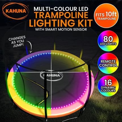 Kahuna LED Kit Suits 10ft Trampolines Multi-Colour Smart Motion Sensor Lighting with 16 colours 2