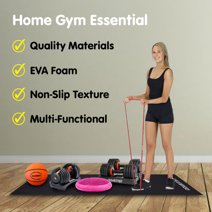 Powertrain 1.5m Exercise Equipment Mat 5