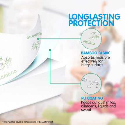 Laura Hill Bamboo Mattress Protector- Double 7