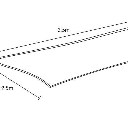 Wallaroo Square Shade Sail 2.5 x 2.5m - Sand 3