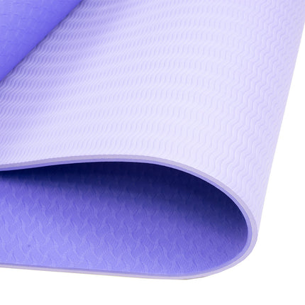 Powertrain TPE Yoga Exercise Mat Home Gym Pilates Fitness 8mm Thick in Light Purple 3