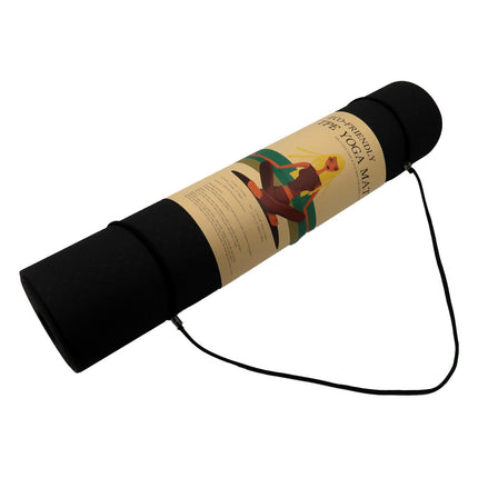 Powertrain Eco-friendly Dual Layer 6mm Yoga Mat | Midnight | Non-slip Surface And Carry Strap For Ultimate Comfort And Portability 5