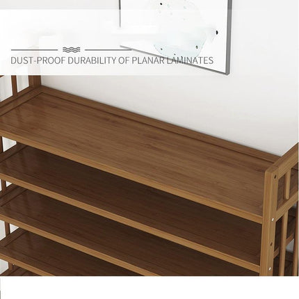 8 Tier Tower Bamboo Wooden Shoe Rack Corner Shelf Stand Storage Organizer 5