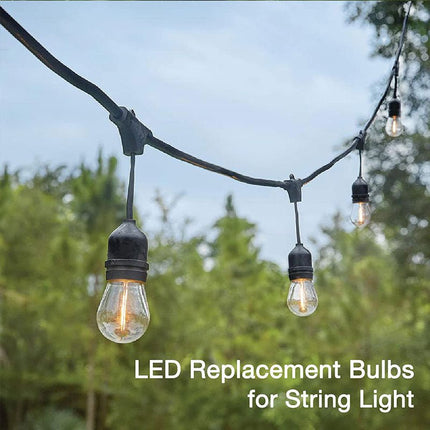 15M Plug Festoon String Lights Kits Globe Outdoor Christmas Party Garden 6