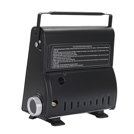AMZ 1700W 2-in-1 Portable Outdoor Camping Butane Gas Heater Stove Steel Iron Aluminium Metal Manual Application for Travel 3