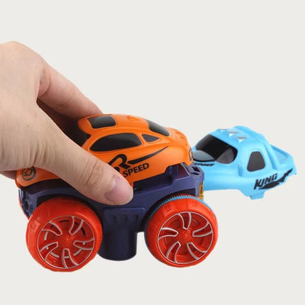 Changeable Track In The Dark Track with LED Light-Up Race Car Flexible Track Toy 184 4