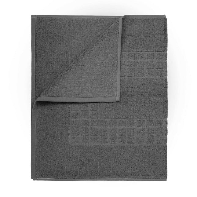 Microfiber Soft Non Slip Bath Mat Check Design (Anthrazit) 2