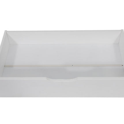 2 x Wooden Bed Frame Storage Trundle Drawers-White 6