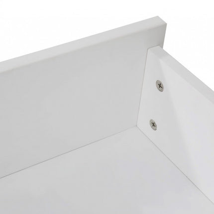 2 x Wooden Bed Frame Storage Trundle Drawers-White 8