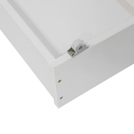 2 x Wooden Bed Frame Storage Trundle Drawers-White 10