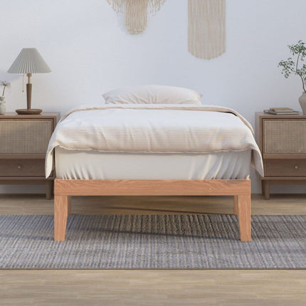 Single Size Warm Wooden Natural Bed Base Frame – King Single 6