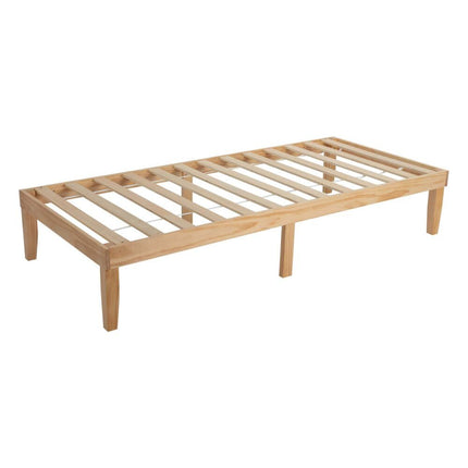 Single Size Warm Wooden Natural Bed Base Frame – King Single 7