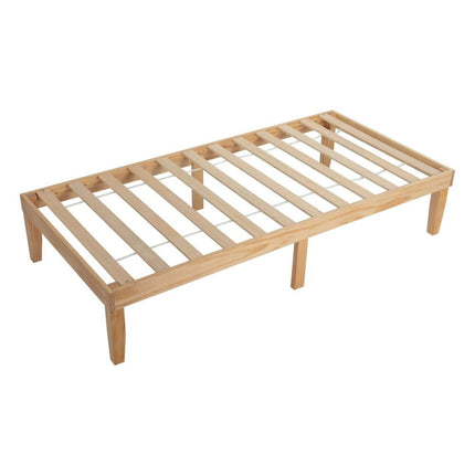 Single Size Warm Wooden Natural Bed Base Frame – King Single 8