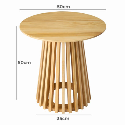 Palmer Timber Tally Natural Side Table 8