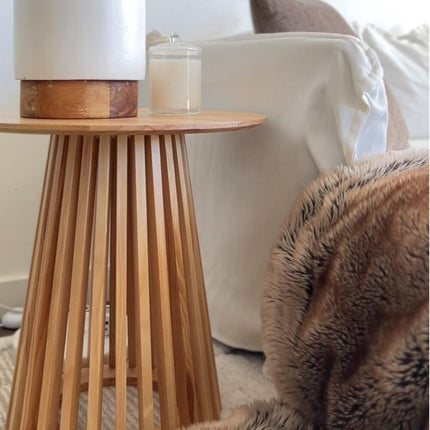 Palmer Timber Tally Natural Side Table 9