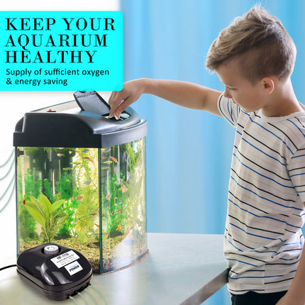 Aquarium Air Pump Oxygen Hydroponic 4 Outlet 360L/H 13W 3