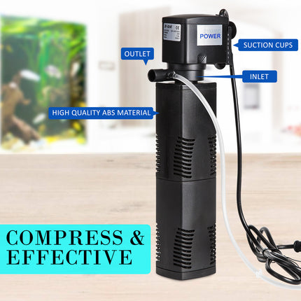 Aquarium Submersible Filter Pond Pump 1200L/H 22W 1.6m 4