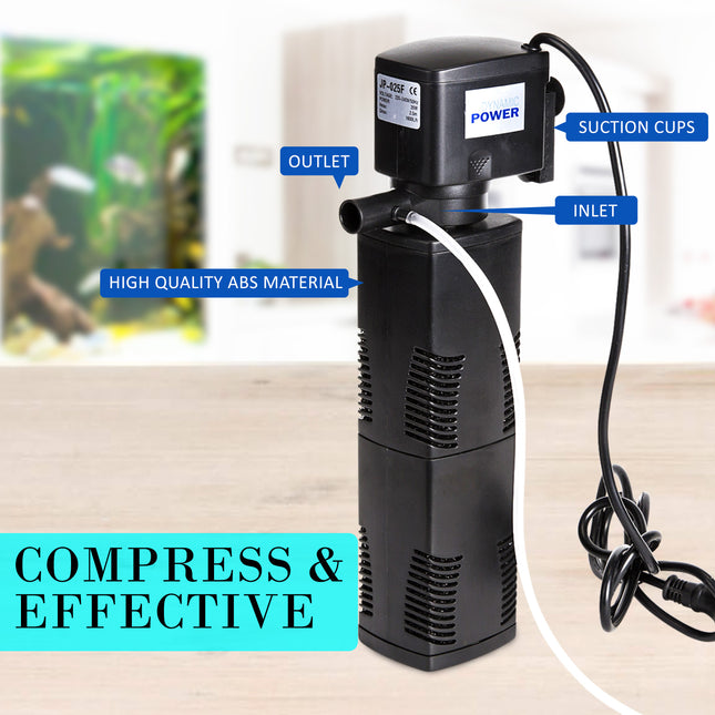 Aquarium Submersible Filter Pond Pump 1600L/H 35W 2.5m 3
