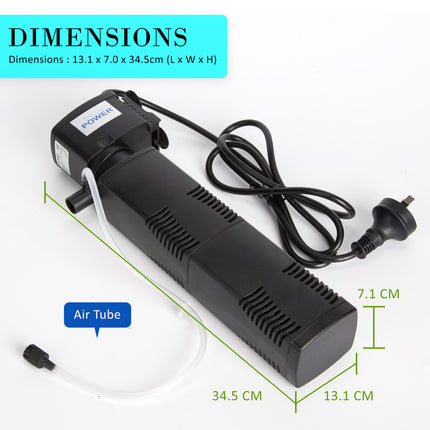 Aquarium Submersible Filter Pond Pump 1600L/H 35W 2.5m 11
