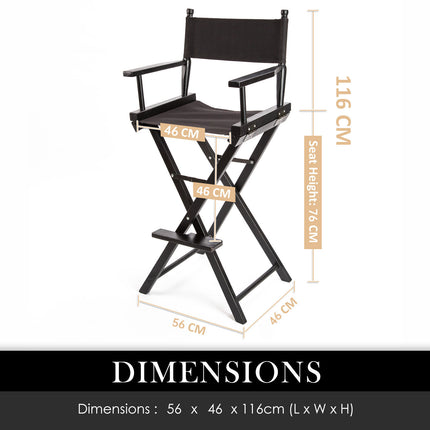 Director Movie Folding Tall Chair 76cm DARK HUMOR 12