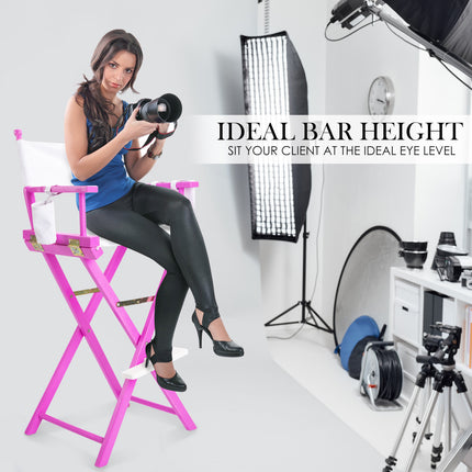 Director Movie Folding Tall Chair 76cm PINK HUMOR 3