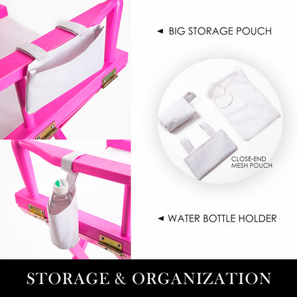 Director Movie Folding Tall Chair 76cm PINK HUMOR 4