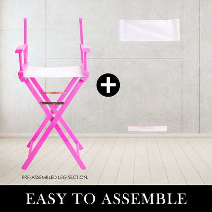 Director Movie Folding Tall Chair 76cm PINK HUMOR 9