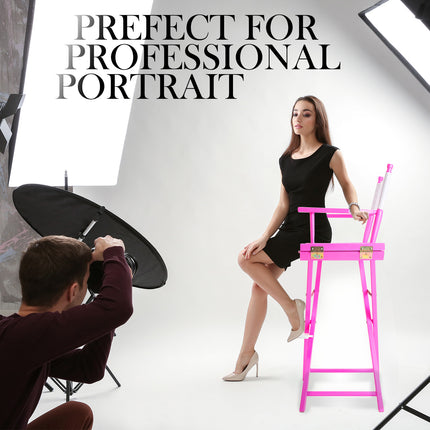 Director Movie Folding Tall Chair 76cm PINK HUMOR 10