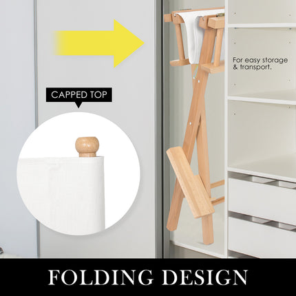 Director Movie Folding Tall Chair 76cm Beech WOOD HUMOR 7