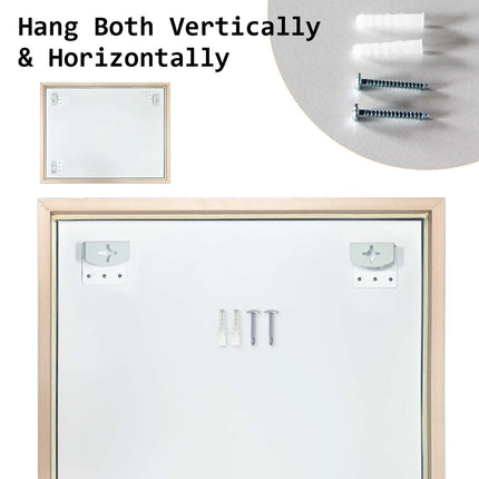 Wall Mirror Rectangular Frame Bathroom 70x90cm Turquoise 10