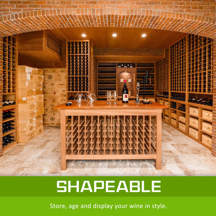 Timber Wine Rack Storage Cellar Organiser 72 Bottle 2
