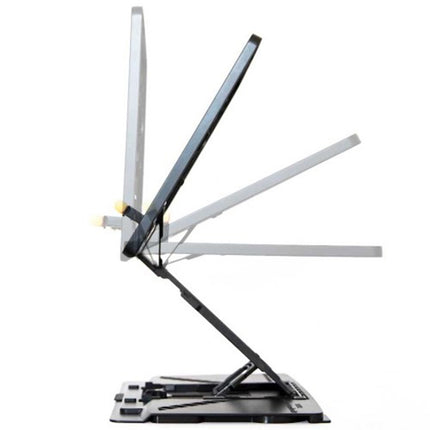 Adjustable Laptop Stand Foldable Tablet Book PC Holder Desk WHITE 12