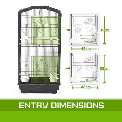 Bird Cage Parrot Aviary 2IN1 Design VEER 92cm 11