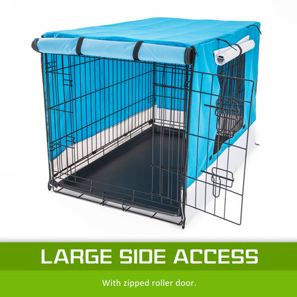 Cage Cover Enclosure for Wire Dog Cage Crate 36in BLUE 6