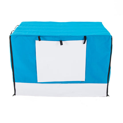 Cage Cover Enclosure for Wire Dog Cage Crate 36in BLUE 10