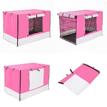 Cage Cover Enclosure for Wire Dog Cage Crate 36in PINK 3