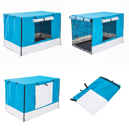 Cage Cover Enclosure for Wire Dog Cage Crate 48in BLUE 3