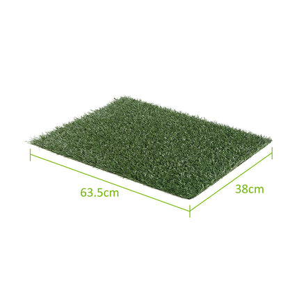 2 Grass Mat 63.5cm x 38cm for Pet Dog Potty Tray Training Toilet 6