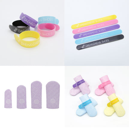 28pc X Dog Shoes Waterproof Disposable Boots Anti-Slip Pet Socks L YELLOW 4