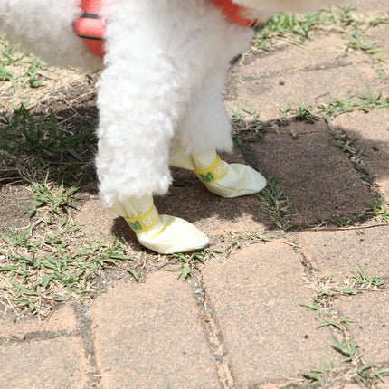 28pc X Dog Shoes Waterproof Disposable Boots Anti-Slip Pet Socks M VIOLET 3