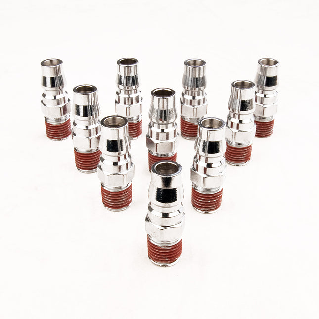 10X 1/4" Nitto Type Male Air Coupling Coupler Fitting Connector 4 x 1.5cm
