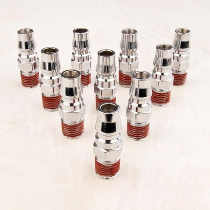 10X 1/4" Nitto Type Male Air Coupling Coupler Fitting Connector 4 x 1.5cm 2