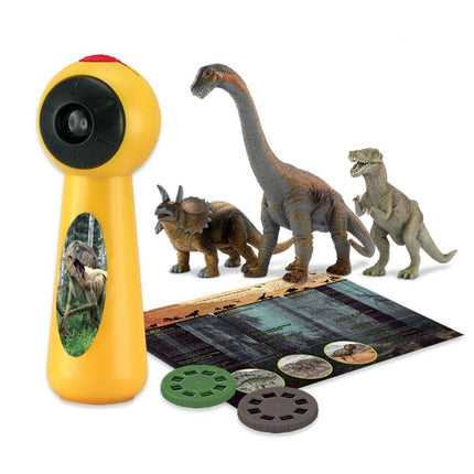 Dinosaur Projector and 3 Toy Figures Play Set - Kids STEM Learning Set 4