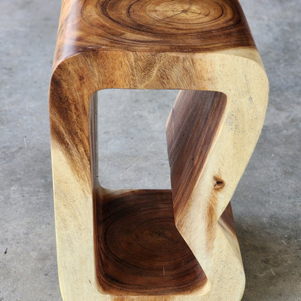 Side table, coffee table or entrance corner table-hand crafted from solid wood 3