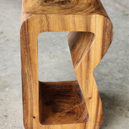 Side table, coffee table or entrance corner table-hand crafted from solid wood 4