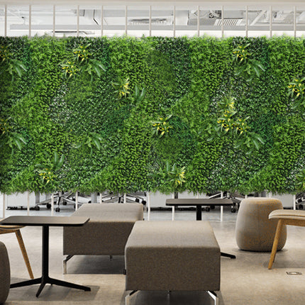 YES4HOMES 1 SQM Artificial Plant Wall Decor Grass Panels Vertical Garden Foliage Tile Fence 1X1M Green 2
